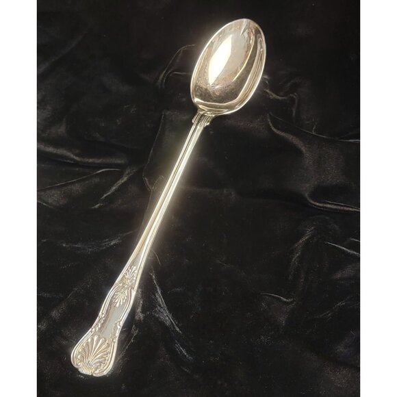 Vintage Silverplate King's Pattern Serving Spoon - Picture 1 of 10